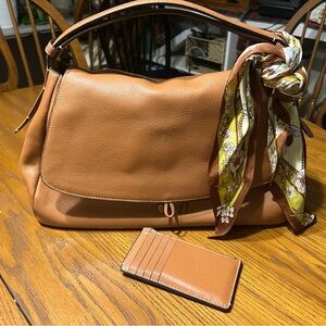 Vera Bradley Rothvale Bag with Linear Card Case and Diamond silk scarf